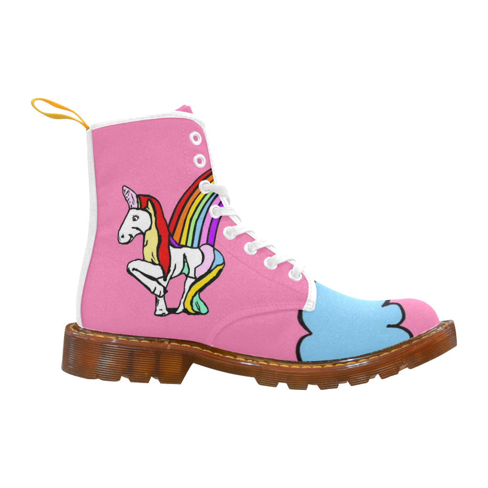 Beautiful Unicorn by Popart Lover Martin Boots For Women Model 1203H