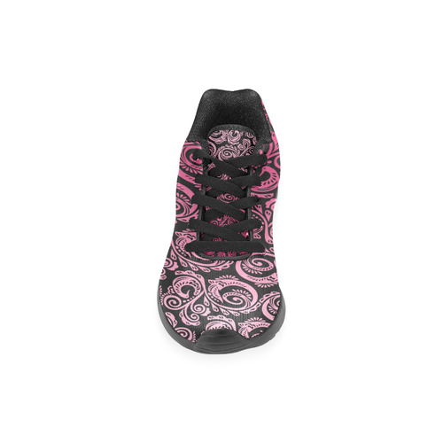 Scandinavian Peacock Black & Pink Women’s Running Shoes (Model 020)