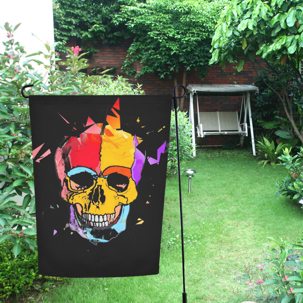 A nice Skull by Popart Lover Garden Flag 12‘’x18‘’（Without Flagpole）