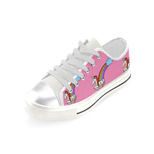 Beautiful Unicorn by Popart Lover Women's Classic Canvas Shoes (Model 018)