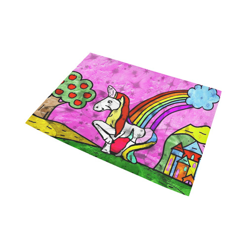 Beautiful Unicorn by Popart Lover Area Rug7'x5'