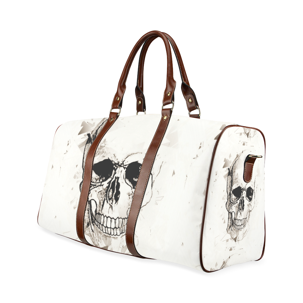 Skull Skizze by Popart Lover Waterproof Travel Bag/Large (Model 1639)