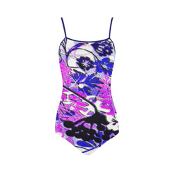 floral Strap Swimsuit ( Model S05)