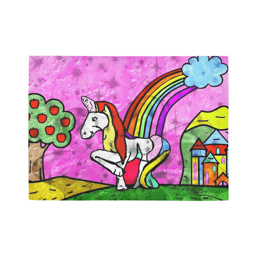 Beautiful Unicorn by Popart Lover Area Rug7'x5'