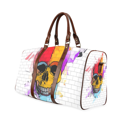 A Skull on Wall by Popart Lover Waterproof Travel Bag/Large (Model 1639)