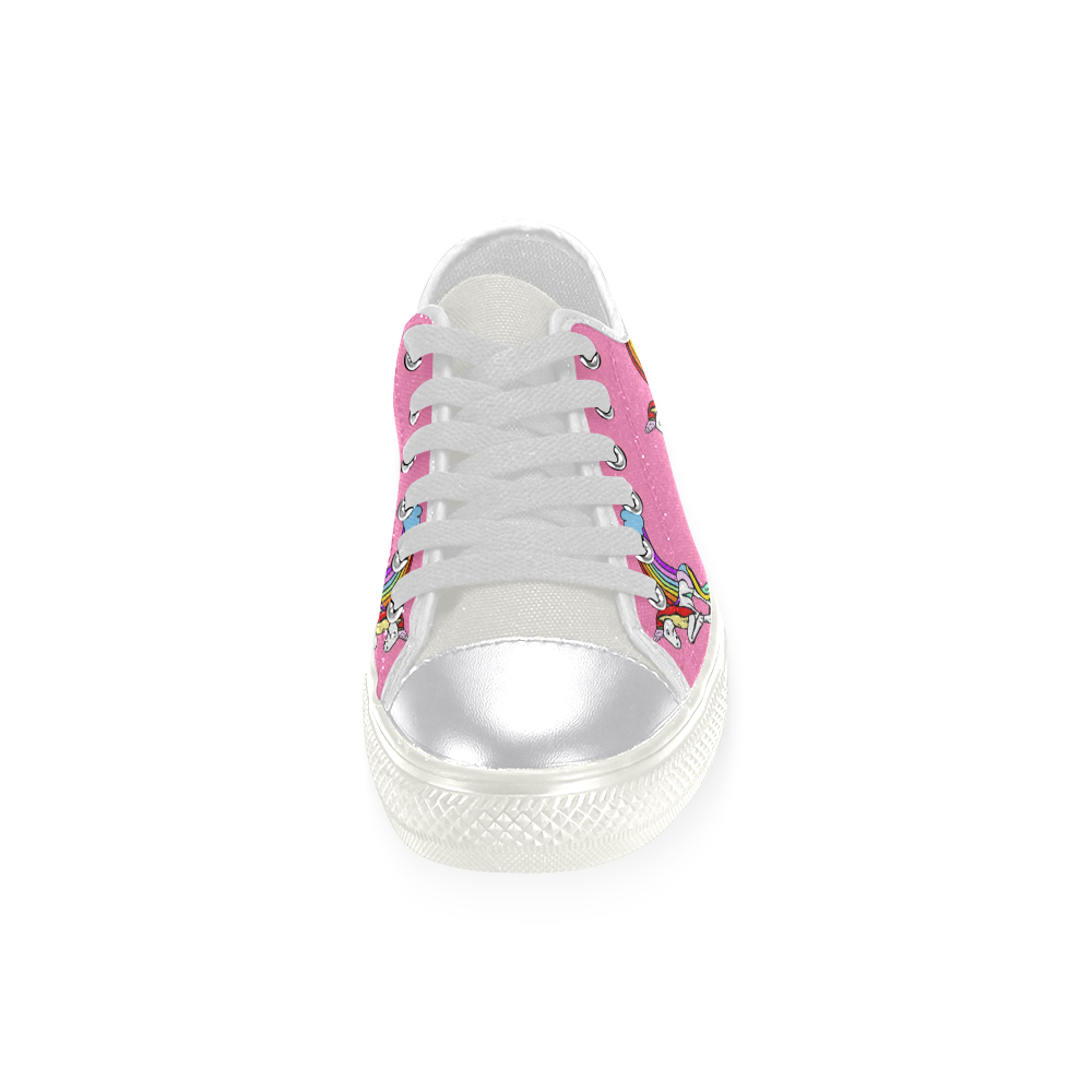 Beautiful Unicorn by Popart Lover Women's Classic Canvas Shoes (Model 018)