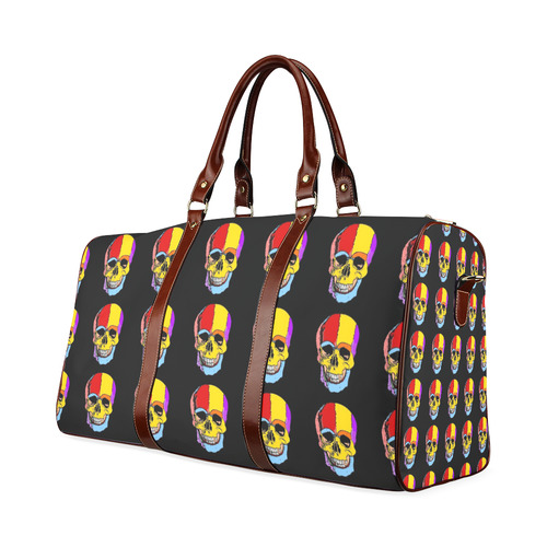 Fun Skull by Popart Lover Waterproof Travel Bag/Large (Model 1639)