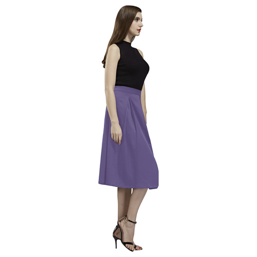 Gentian Violet Aoede Crepe Skirt (Model D16)