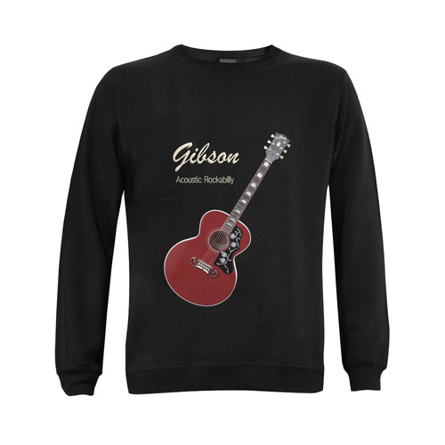 Gibson Acoustic Rockabilly Gildan Crewneck Sweatshirt(NEW) (Model H01)