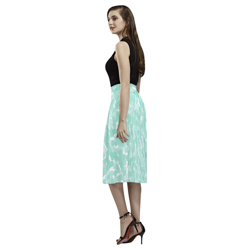 Beach Glass Bubbles Aoede Crepe Skirt (Model D16)