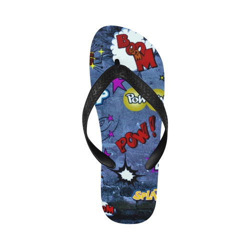 comic strip Flip Flops for Men/Women (Model 040)