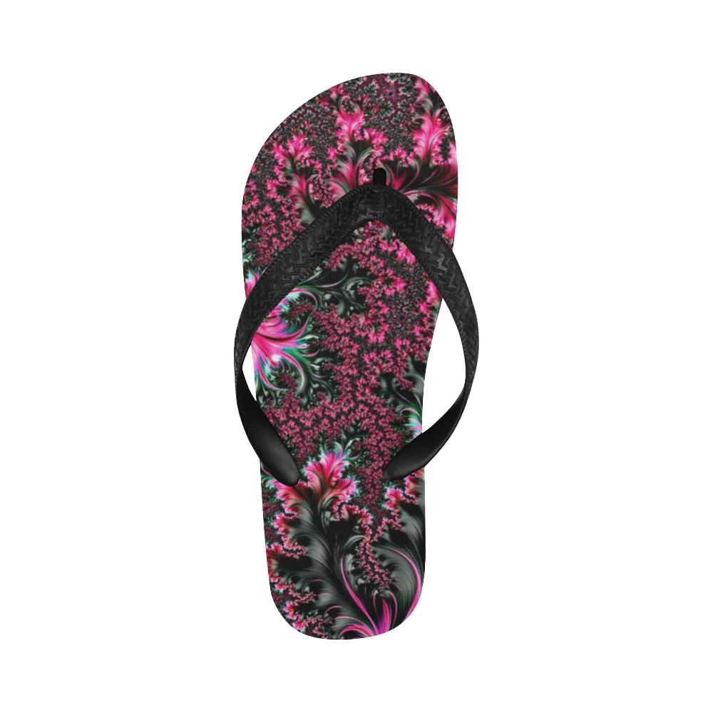 amazing fractal 31 E Flip Flops for Men/Women (Model 040)