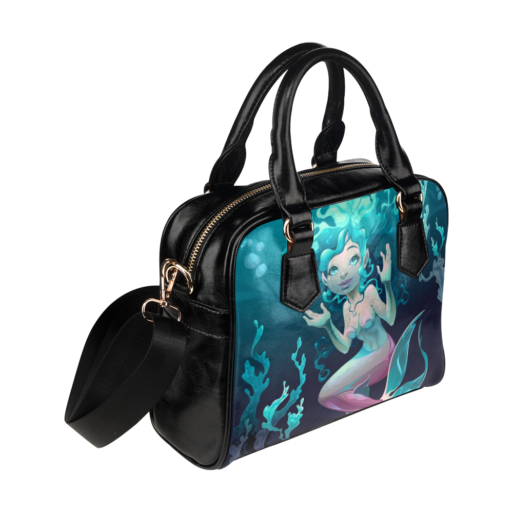 young mermaid Shoulder Handbag (Model 1634)