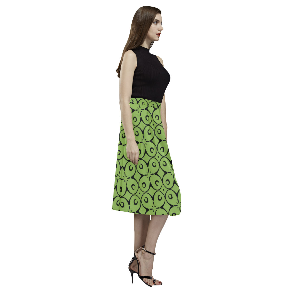 My Lucky Day Greenery Aoede Crepe Skirt (Model D16)