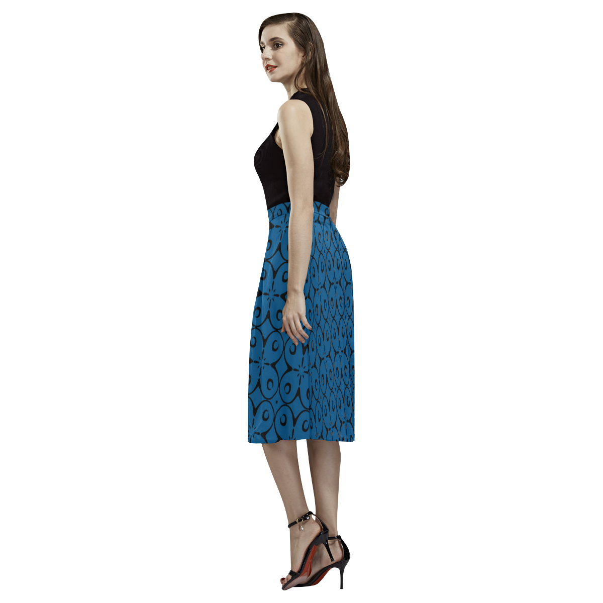 My Lucky Day Snorkel Blue Aoede Crepe Skirt (Model D16)