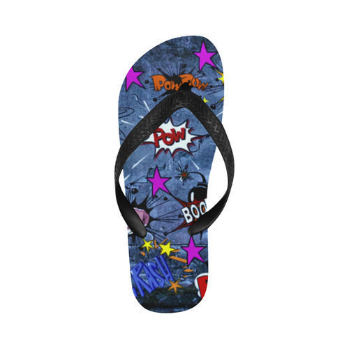 comic strip Flip Flops for Men/Women (Model 040)