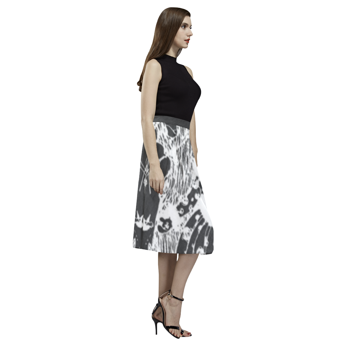 Retro Glam Aoede Crepe Skirt (Model D16)