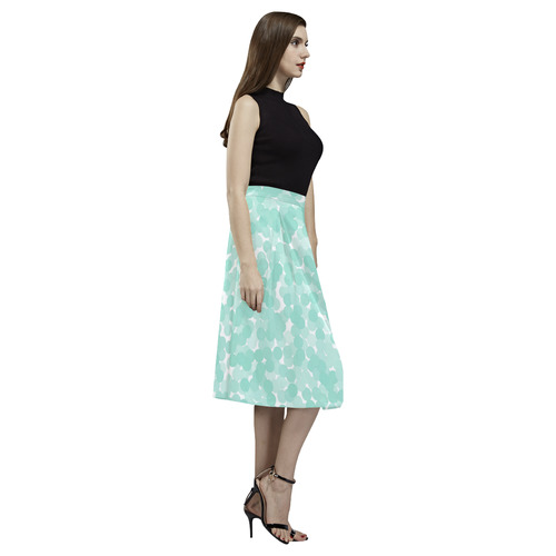 Beach Glass Bubbles Aoede Crepe Skirt (Model D16)