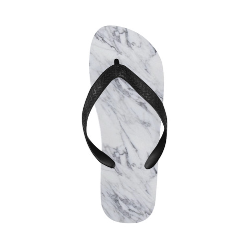 italian Marble,white,Trieste Flip Flops for Men/Women (Model 040)