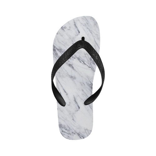 italian Marble,white,Trieste Flip Flops for Men/Women (Model 040)