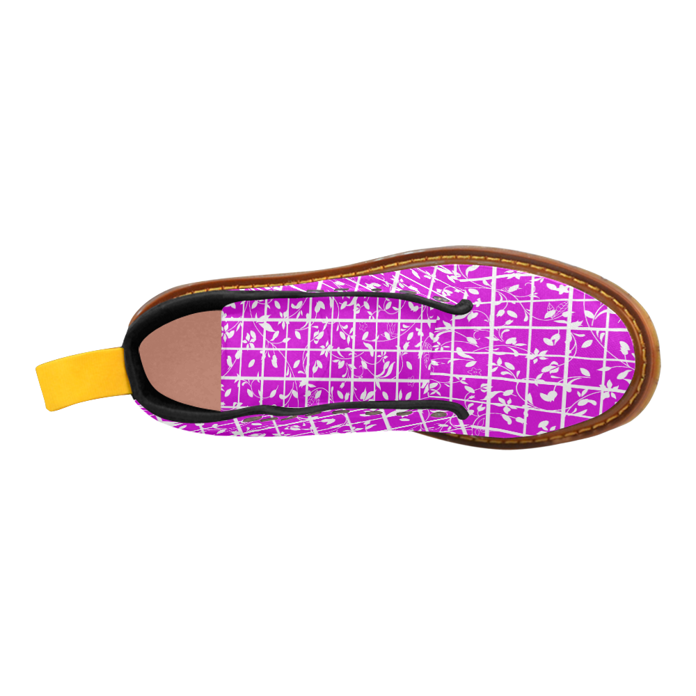 Pink Swirls Martin Boots For Women Model 1203H