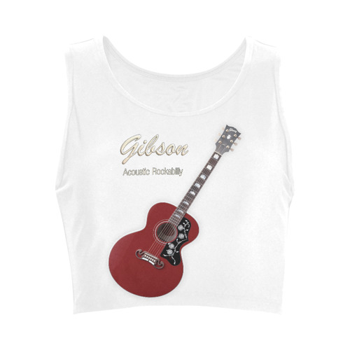 Gibson Acoustic Rockabilly Women's Crop Top (Model T42)