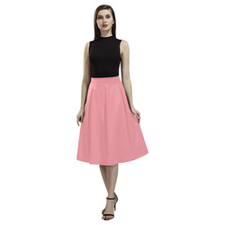 Flamingo Pink Aoede Crepe Skirt (Model D16)