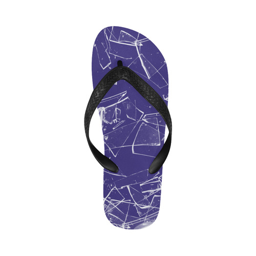 broken glass Flip Flops for Men/Women (Model 040)