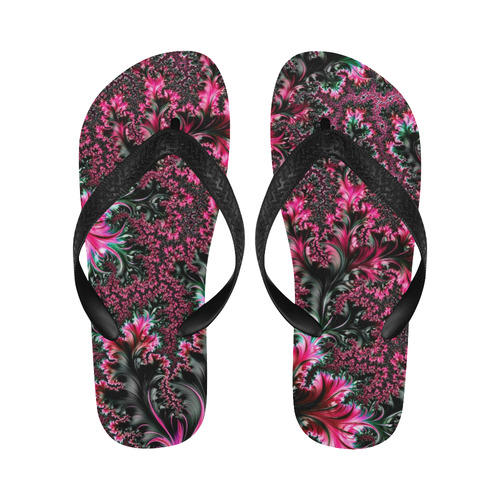 amazing fractal 31 E Flip Flops for Men/Women (Model 040)