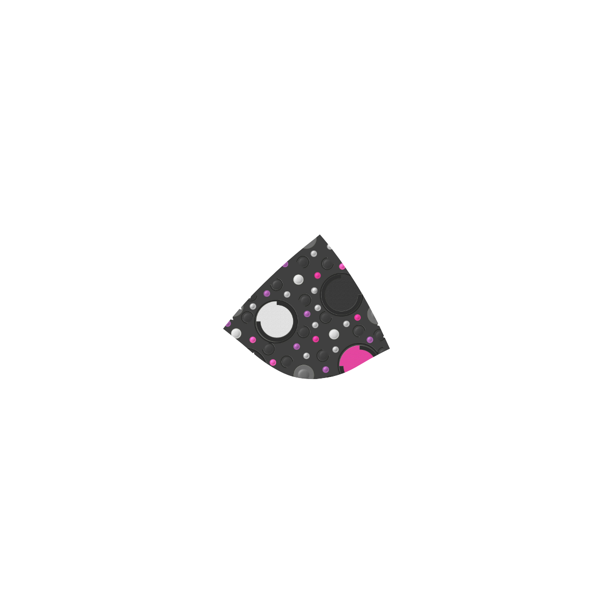Pink Purple Black Dots Custom Bikini Swimsuit (Model S01)