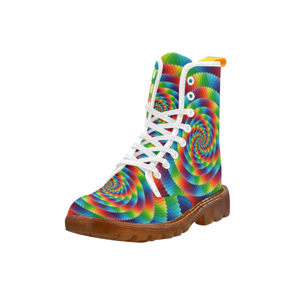 psychedelic spirals Martin Boots For Women Model 1203H