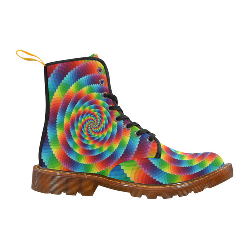 psychedelic spirals Martin Boots For Men Model 1203H