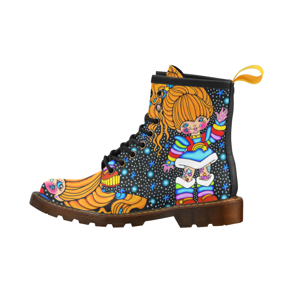 Rainbow Brite High Grade PU Leather Martin Boots For Women Model 402H