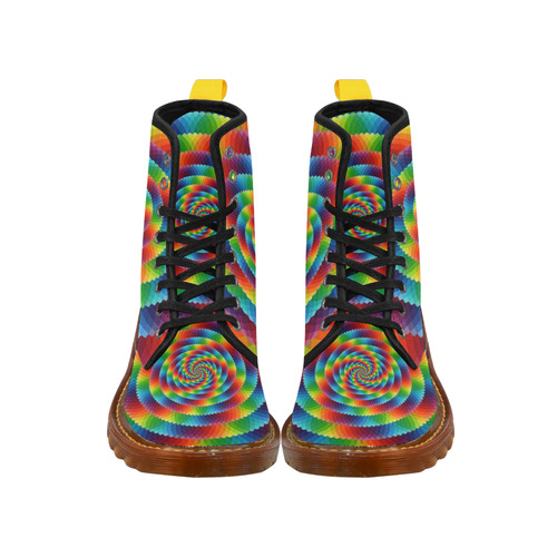 psychedelic spirals Martin Boots For Men Model 1203H