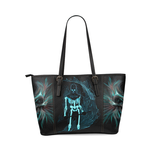 demon Leather Tote Bag/Small (Model 1640)