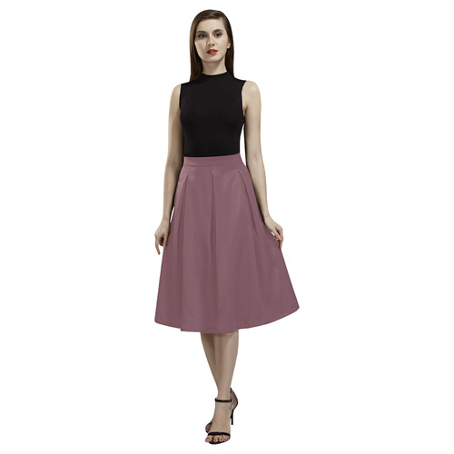 Crushed Berry Aoede Crepe Skirt (Model D16)