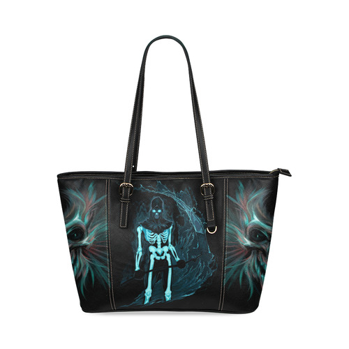 demon Leather Tote Bag/Small (Model 1640)