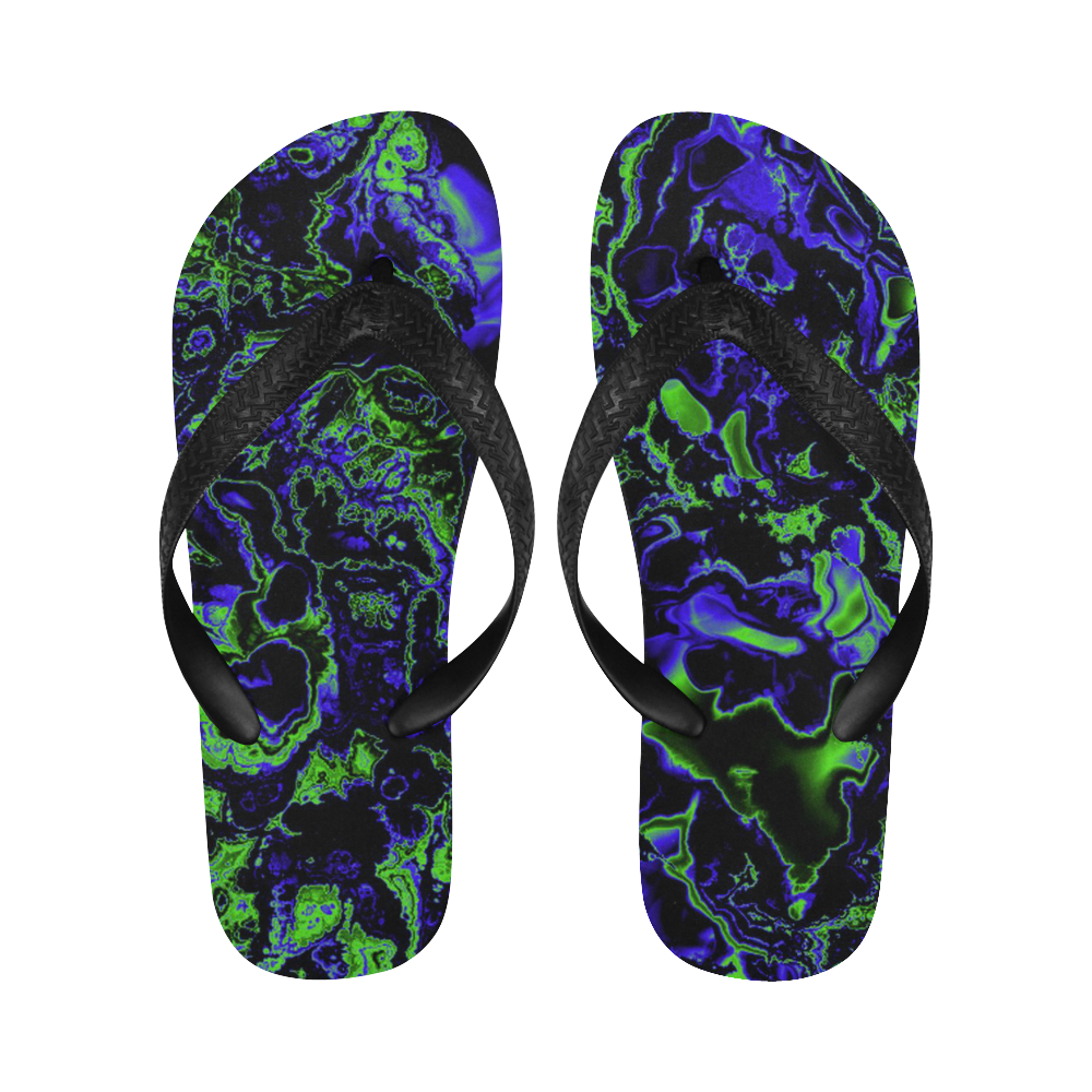 power fractal C by JamColors Flip Flops for Men/Women (Model 040)