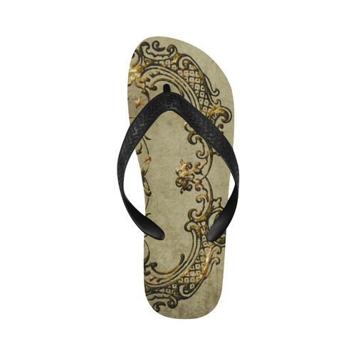 Beautiful decorative vintage design Flip Flops for Men/Women (Model 040)