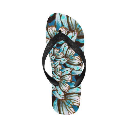 Flower Power Swirls Flip Flops for Men/Women (Model 040)