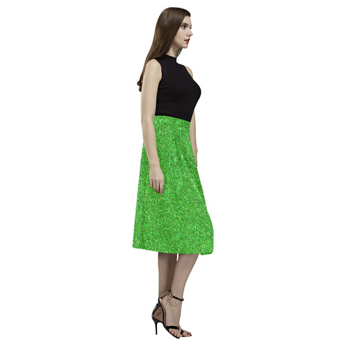 green glitter Aoede Crepe Skirt (Model D16)
