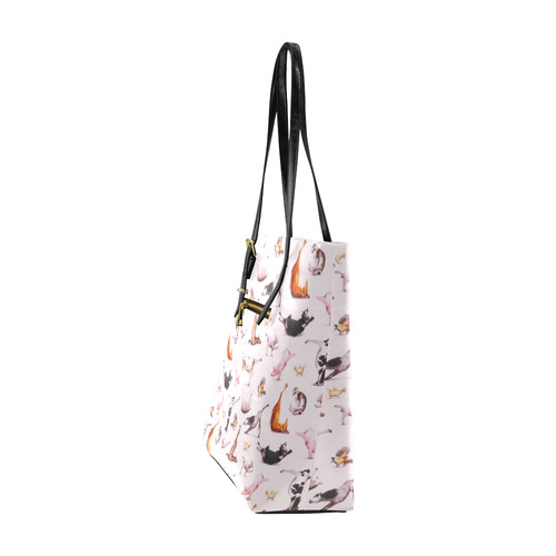 funny yoga Euramerican Tote Bag/Small (Model 1655)