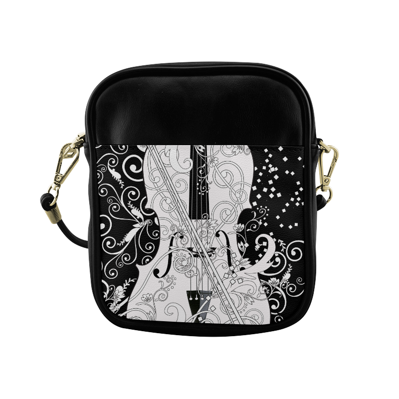 Sling Bag Purse Violin Design by Juleez Sling Bag (Model 1627)