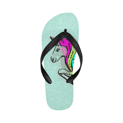 A Dream of Unicorn by Popart Flip Flops for Men/Women (Model 040)