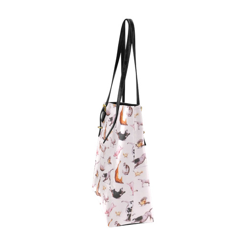 funny yoga Euramerican Tote Bag/Small (Model 1655)