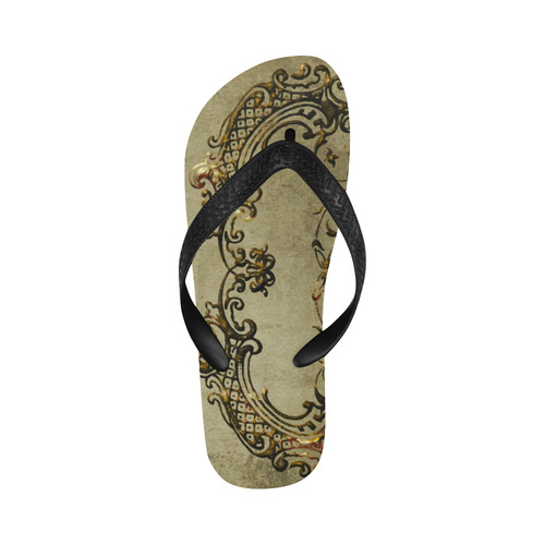 Beautiful decorative vintage design Flip Flops for Men/Women (Model 040)