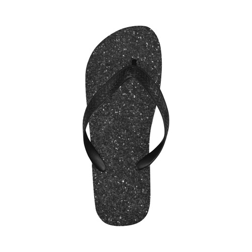 black glitter Flip Flops for Men/Women (Model 040)