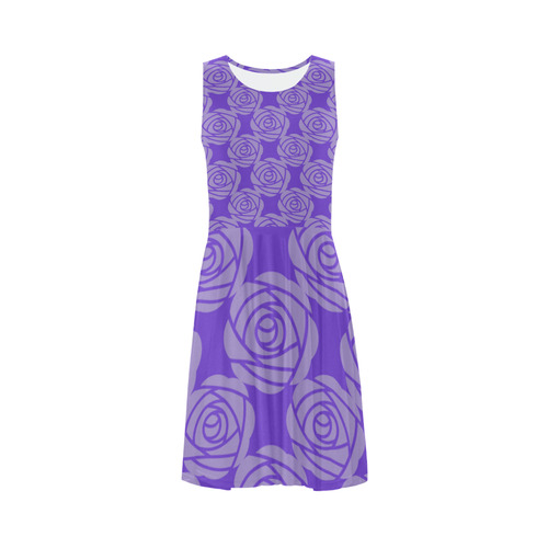 pattern-lilac-roses-a08bc9-8000 Sleeveless Ice Skater Dress (D19)
