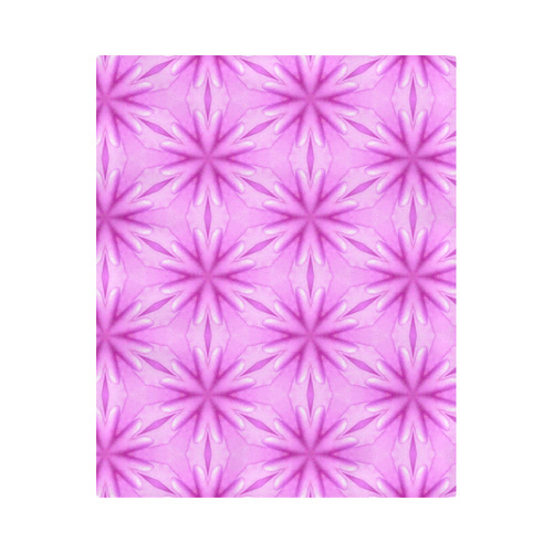 Pink Floral Illustration Pattern Duvet Cover 86"x70" ( All-over-print)