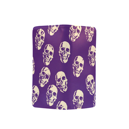 Hot Skulls,purple by JamColors Men's Clutch Purse （Model 1638）